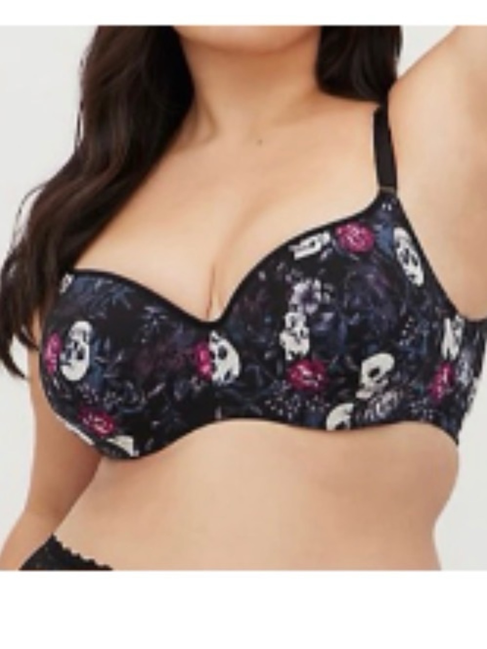NWT Torrid bra 42 DDD Black Floral Skull Underwire Bra - Women's Intimates